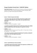 Dosage Calculation Practice Exam 1&colon; 2026&sol;2027 Syllabus