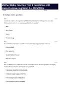 Mother Baby Practice Test 1 questions with correct answers graded A&plus; 2025&sol;2026