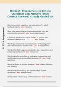 BIOS255&colon; Comprehensive Review  Questions and Answers &lpar;100&percnt;  Correct Answers&rpar; Already Graded A&plus;
