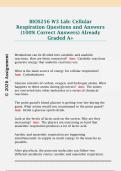BIOS256 W3 Lab&colon; Cellular  Respiration Questions and Answers  &lpar;100&percnt; Correct Answers&rpar; Already  Graded A&plus;
