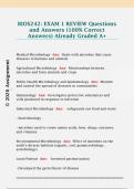 BIOS242&colon; EXAM 1 REVIEW Questions  and Answers &lpar;100&percnt; Correct  Answers&rpar; Already Graded A&plus;