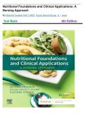 TEST BANK for Nutritional Foundations and Clinical Applications&colon; A Nursing Approach 8th Edition &lpar;Michele Grodner &comma; Sylvia Escott&comma;2024&rpar; All Chapters 1-20&vert;&vert; Newest Edition 2026