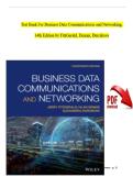 TEST BANK For Business Data Communications and Networking&comma; 14th Edition by FitzGerald&comma; Dennis&comma; Durcikova &vert; Verified Chapter's 1 - 12 &vert; Complete