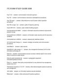ITC EXAM STUDY GUIDE 2026