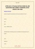 LETRS Unit 1-4 Posttest ACTUAL EXAM ALL 200 QUESTIONS AND CORRECT ANSWERS LATEST UPDATE THIS YEAR&period;pdf