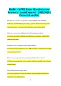 BarBri - MPRE Exam Questions and Answers &vert; Latest Version &vert; 2025&sol;2026 &vert; Correct & Verified