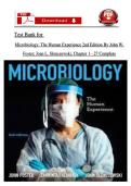 Test Bank for Microbiology&colon; The Human Experience &lpar;2nd Edition&rpar; By John W Foster&comma; Zarrintaj Aliabadi&comma; Joan L Slonczewski&comma; Chapters 1&ndash;27 Complete