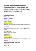 NEBOSH Certificate in Electrical Safety&colon; Questions & Answers
