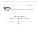 WGU C922 MKP3 Task 1&colon; Virtual Simulation Integration in Nursing Education Proposal &vert; 2026 Update with complete solutions&period;