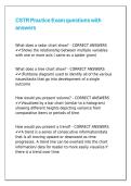 CSTR Practice Exam questions with answers