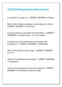 CSTR EXAM questions with answers