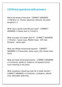 CSTR test questions with answers&period;
