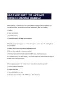  Unit 3 Mom-Baby Test Bank with complete solutions graded A&plus;