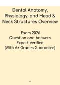 Dental Anatomy&comma; Physiology & Head and Neck Structures &vert; Study Overview