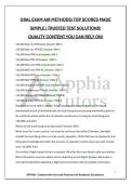 ORAL EXAM AIR METHODS&vert; TOP SCORES MADE SIMPLE &vert; TRUSTED TEST SOLUTIONS&excl; QUALITY CONTENT YOU CAN RELY ON&excl;