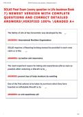 SOLAS Final Exam &lpar;every question in Life boatman Book  7&rpar; NEWEST VERSION WITH COMPLETE  QUESTIONS AND CORRECT DETAILED  ANSWERSVERIFIED 100&percnt; GRADED A&plus;