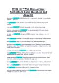 WGU C777 Web Development Applications Exam Questions and Answers