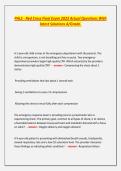 PALS - Red Cross Final Exam 2023 Actual Questions With latest Solutions A&sol;Grade&period;