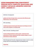 UIOWA MANAGEMENT FINAL EXAM NEWEST  VERSION WITH COMPLETE QUESTIONS AND  CORRECT DETAILED ANSWERSVERIFIED  100&percnt; GRADED A&plus;