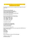 ACC 300 CHAPTER 2 EXAM QUESTIONS WITH VERIFIED SOLUTIONS