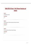 TAMU ISTM 210 Exam 1 &lpar;Prof&period; Phinney&rpar; Questions and Answers&period;