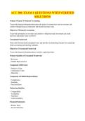 ACC 300&colon; EXAM 1 QUESTIONS WITH VERIFIED SOLUTIONS