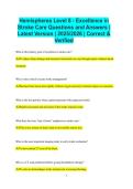 Hemispheres Level 8 - Excellence in Stroke Care Questions and Answers &vert; Latest Version &vert; 2025&sol;2026 &vert; Correct & Verified