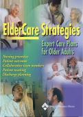 NURS 6050 ELERCARE STRATEGIES EXPERT CARE PLANS FOR OLDER ADULTS BY SPRINGHOUSE