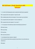 NU 518 EXAM 1 ACTUAL EXAM QUESTIONS AND ANSWERS