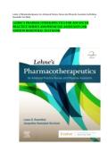 TEST BANK for Lehne&rsquo;s Pharmacotherapeutics for Advanced Practice Nurses and Physician Assistants&comma; 2nd Edition by Rosenthal &mdash; Verified Questions & Answers for All Chapters A&plus;