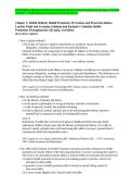 TEST BANK for Edelman and Kudzma&rsquo;s Canadian Health Promotion Throughout the Life Span&comma; 1st Edition by Dames &mdash; Verified Questions & Answers for All Chapters A&plus;
