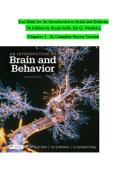 TEST BANK for An Introduction to Brain and Behavior&comma; 7th Edition by Bryan Kolb & Ian Q&period; Whishaw &mdash; Verified Questions & Answers for Chapters 1&ndash;16 A&plus;