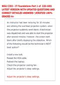 WGU C393 - IT Foundations Part 1 of 220-1001  LATEST VERSION WITH UPDATED QUESTIONS AND  CORRECT DETAILED ANSWERS VERIFIED 100&percnt;  GRADED A&plus; 