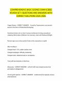 COMPREHENSIVE BASIC SCIENCE EXAM &lpar;CBSE&rpar; REVIEW SET I QUESTIONS AND ANSWERS WITH CORRECT SOLUTIONS 2025-2026