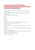 ATI TEAS 6 SCIENCE&colon; HUMAN ANATOMY&comma; PHYSIOLOGY EXAM WITH ACCURATE QUESTIONS AND UPDATED ANSWERS 2026