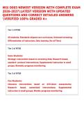 WGU D003 NEWEST VERSION WITH COMPLETE EXAM  2026-2027LATEST VERSION WITH UPDATED  QUESTIONS AND CORRECT DETAILED ANSWERS  VERIFIED 100&percnt; GRADED A&plus;