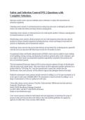 Safety and Infection Control PSI &vert;&vert; Questions with Complete Solutions&period;