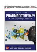 Test Bank Pharmacotherapy&colon; A Pathophysiologic Approach&comma;11th Edition By Joseph T&period; Dipiro&comma; Gary C&period; Yee&comma; L&period; Michael Posey&comma; Stuart T&period; Haines&comma; Thomas D&period; Nolin&comma; Vicki Ellingrod &vert;&vert;All Chapters With Verified Answers