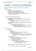 Thema 7 - mentale gezondheid