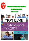 Test Bank For Leddy & Pepper&rsquo;s Professional Nursing&comma; 10th Edition by Lucy Hood&comma; All Chapters 1 - 22