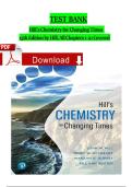 Test Bank - Hill's Chemistry for Changing Times 15th Edition &lpar; John Hill&rpar;&comma; Chapter 1 - 21 Download as a PDF
