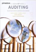 Test Bank with Verified Answers &ndash; Auditing&colon; The Art and Science of Assurance Engagements &lpar;12th Canadian Edition&rpar; All Chapters Covered &vert; Rated A&plus; &vert; Latest Exam Version