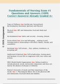Fundamentals of Nursing Exam &num;1  Questions and Answers &lpar;100&percnt;  Correct Answers&rpar; Already Graded A&plus;
