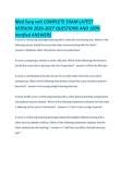 Med Surg vati COMPLETE EXAM LATEST VERSION 2026-2027 QUESTIONS AND 100- Verified ANSWERS&period;pdf