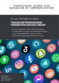Scriptie Vergroten Online Betrokkenheid winkel Sociale Media - Hogeschool Leiden Communicatie 2026
