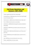 Calt Exam Questions and Answers 100&percnt; PASS
