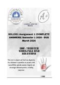 SCL1501 Assignment 1 &lpar;COMPLETE ANSWERS&rpar; Semester 1 2026 - DUE March 2026&semi;100&percnt; trusted &comma;comprehensive and complete reliable solution with clear explanation