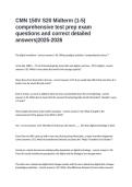 CMN 150V S20 Midterm &lpar;1-5&rpar; comprehensive test prep exam questions and correct detailed answers&vert;2025-2026