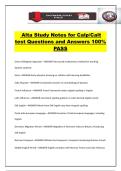 Alta Study Notes for Calp&sol;Calt test Questions and Answers 100&percnt; PASS