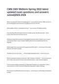 CMN 150V Midterm Spring 2022 latest updated exam questions and answers solved&vert;2025-2026